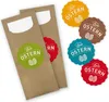 itenga 24x Bestecktasche braun + Aufkleber Frohe Ostern Produktbild-Vorschau 1