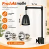 UVB UVA Terrarienlampe, Reptilien Wärmelampe mit 50W, Produktbild-Vorschau 2