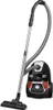 A vacuum cleaner with its hose and floor head against a white background. Voir les images du produit