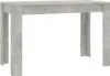vidaXL Esstisch Betongrau 120x60x76 cm Holzwerkstoff Produktbild-Vorschau 1