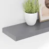 vidaXL Schwebende Wandregale 2 Stk. Grau 90x23,5x3,8cm MDF Produktbild-Vorschau 4