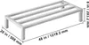 SucceBuy scaffale di stoccaggio in alluminio, 48 x 20 Anteprima dell’immagine prodotto 8
