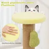 COSTWAY Kratzbaum 50cm hoch, Katzenbaum im Avocado-Optik, Produktbild-Vorschau 4