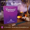 A product display with incense sticks, candles, and decorative stones on a wooden surface, with a purple gradient background. Produktbild-Vorschau