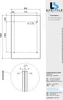 Glaszentrum Hagen 190x90 cm Glasvordach Klar V2A-LB Produktbild-Vorschau 3