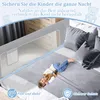 XINZI 180cm Bettgitter Bettschutzgitter Rausfallschutz für Produktbild-Vorschau 5