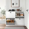 FCH Schuhschrank mit 4 Klappen, Schuhregal mit 8 Produktbild-Vorschau 8