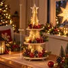Kersttafel: Houten etagère met 3 niveaus, serveerstandaard, Productafbeelding-voorbeeld 4