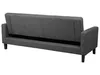 BELIANI 3-Sitzer Sofa Dunkelgrau Stoffbezug Gesteppt mit Produktbild-Vorschau 8