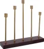 Kerzenhalter Art Deco 500 Bordeaux / Gold Produktbild-Vorschau 1