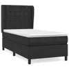 Boxspringbett mit Matratze Schwarz 90x190 cm Kunstleder Produktbild-Vorschau 1