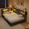 Letto imbottito INONEFT, divano letto 140x200 cm, letto Anteprima dell’immagine prodotto 3