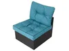A single outdoor furniture cushion set, consisting of a seat cushion and a back cushion, is shown against a white background. Anteprima dell’immagine prodotto