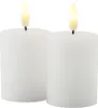 Sirius LED Kerze Sille Mini 2er Set 5x6,5cm weiß Produktbild-Vorschau 2