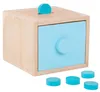 Woopie Tiroir Éducatif En Bois Vert 4-en-1 Montessori Voir les images du produit 3