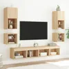 vidaXL Nástěnná TV skříňka s LED osvětlením dub Sonoma Náhled obrázku produktu 10