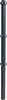 A dark gray corner post for a double bar fence, shown vertically against a white background. Produktbild-Vorschau