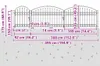 vidaXL Tuinpoort ASSEN met boogvorm, staal, 1,25 x 5 meter, Productafbeelding-voorbeeld 4