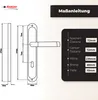 DOMINO Türgriff 72 Drückergarnitur BB-Buntbart Set | Produktbild-Vorschau 4