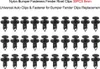 Attaches de pare-chocs en nylon Rivet d'aile 30PCS 8mm Voir les images du produit 6