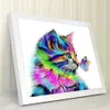 Farbe Katze DIY Diamond Painting Set 5D Diamant Malerei Produktbild-Vorschau 2
