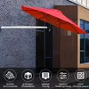 Parasol ścienny COSTWAY 250 cm, uchylny parasol ścienny, Podgląd zdjęcia produktu 4