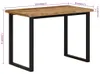 vidaXL Esstisch 110x55x75 cm Massivholz Mango Produktbild-Vorschau 6