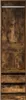 vidaXL Šatní skříň se zásuvkami Smoked Oak 50x50x200 cm Náhled obrázku produktu 4