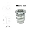 10x Einschraubmuffen M6 – Länge 13 mm – Einschraubmutter Produktbild-Vorschau 2