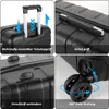 mofut Koffer-Set 3-teilig ABS-Hartschale Schwarz Produktbild-Vorschau 9