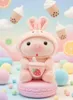 Bubble Tea Prasátko Plush - růžový zajíček Náhled obrázku produktu 5