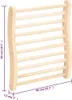 A wooden sauna backrest with dimensions indicated. Náhľad obrázku produktu
