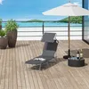 Sonnenliege klappbar mit Sonnendach, Gartenliege 4-fach Produktbild-Vorschau 4