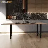 MetaloPro 2 gambe per tavolo in metallo nero 72 cm I Anteprima dell’immagine prodotto 7