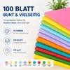 100x carta colorata - 140 g/m² - Carta per artigianato e Anteprima dell’immagine prodotto 5