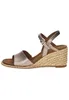 CAPRICE Damen Sandalen mit Absatz aus Leder mit Riemchen, Produktbild-Vorschau 4