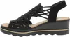 Rieker Damen Sandalette Schwarz Voir les images du produit 10