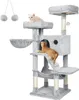 A multi-level cat tree with two cats. Náhled obrázku produktu