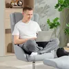 HOMCOM Relaxsessel mit Hocker, 360°drehbarer Fernsehsessel Produktbild-Vorschau 7