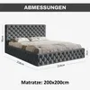 MOTIVENA Dalia Chesterfield Polsterbett 200x200 mit Produktbild-Vorschau 7
