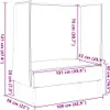 vidaXL Hoher Rücken Sofa 101cm Rosa Stoff Produktbild-Vorschau 8