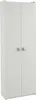A white two-door cabinet with silver handles. Produktbild-Vorschau
