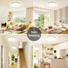 Collage of four different room settings showcasing a ceiling light. Produktbild-Vorschau