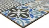 Retro Vintage Mosaik Fliese Keramik creme blau orange grau Produktbild-Vorschau 3