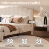 INONEFT Polsterbett 140x200cm mit Schubladen, USB, Produktbild-Vorschau 6