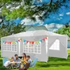 ISOISL Pavillon 3 x 6 m Weiß Partyzelt Gartenpavillon mit Produktbild-Vorschau 9