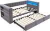 Sweiko Polsterbett 90/180 × 190 cm, mit LED-Beleuchtung, Produktbild-Vorschau 11