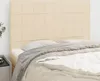 vidaXL Testiere 4 pezzi Tessuto Crema 72x5x78/88 cm Anteprima dell’immagine prodotto 8