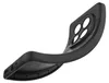 A black phone case is shown on a white background, bent to show its flexibility. Produktbild-Vorschau