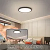 ZMH LED stropní svítidlo černé ploché stropní svítidlo 23 Náhled obrázku produktu 3